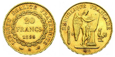 20 francos 1898