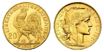 20 francs 1909