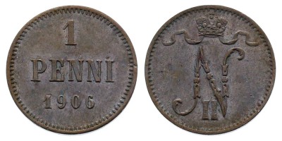 1 пенни 1906 года