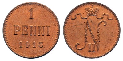 1 пенни 1913 года