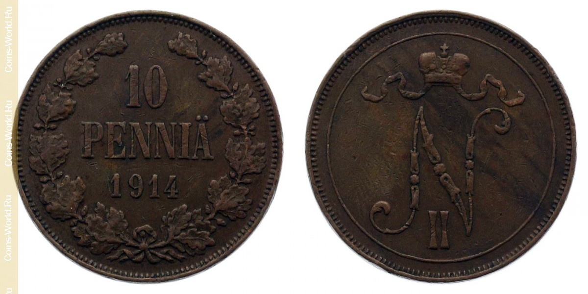 10 penniä 1914, Finlândia