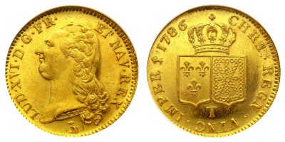 2 d'Or 1786 T