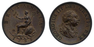 ½ пенни 1799 года