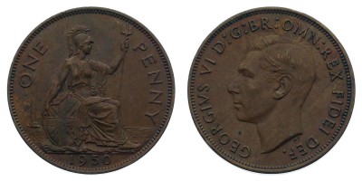 1 пенни 1950 года