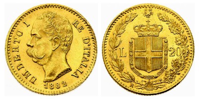 20 liras 1882