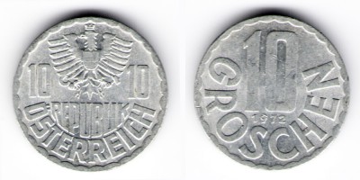 10 groschen  1972