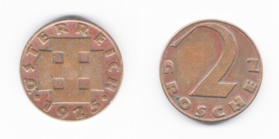 2 гроша 1925 года