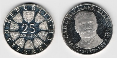 25 шиллингов 1972 года