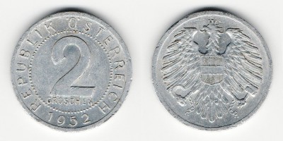 2 groschen 1952