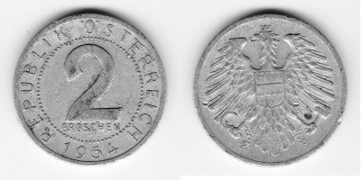 2 groschen 1954