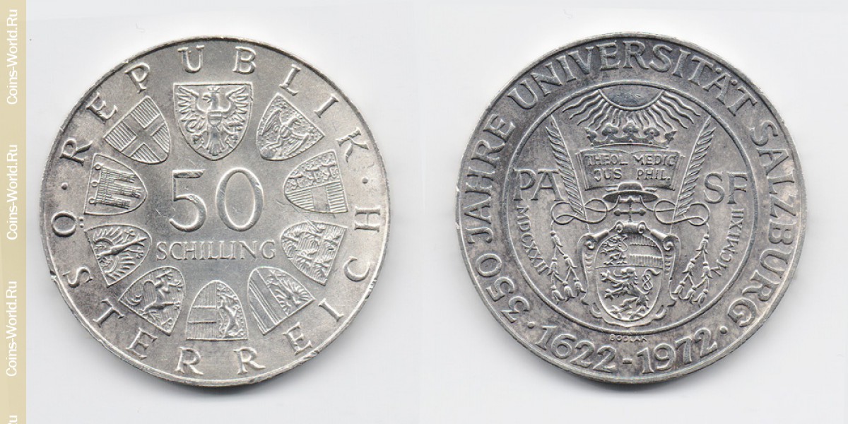 50 schilling 1972 Austria