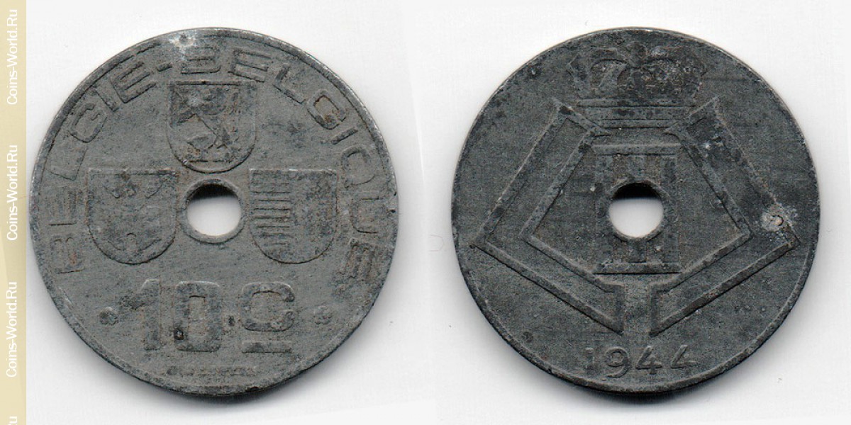 10 céntimos 1944 Bélgica