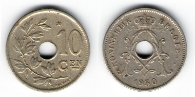 10 сантимов 1930 года