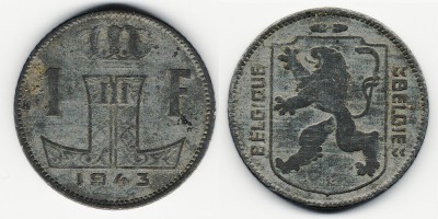 1 франк 1943 года