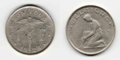 1 франк 1928 года 