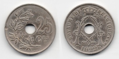 25 céntimos 1922