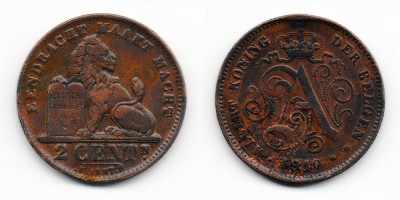 2 centimes 1910