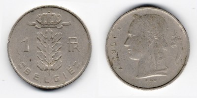 1 франк 1951 года
