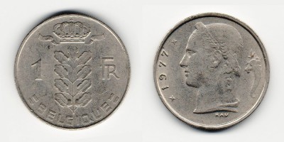 1 франк 1977 года