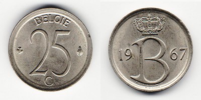 25 centimes 1967