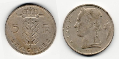 5 франков 1963 года