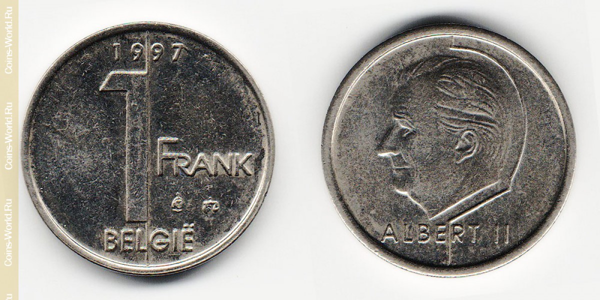 1 franc 1997 Belgium