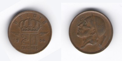 20 céntimos 1954