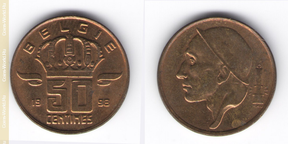 50 céntimos 1998 Bélgica