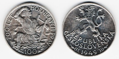 100 korun 1949