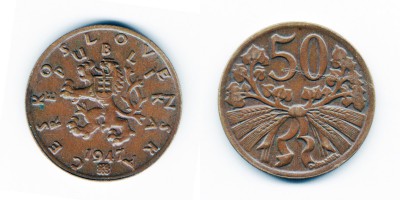 50 геллеров 1947 года