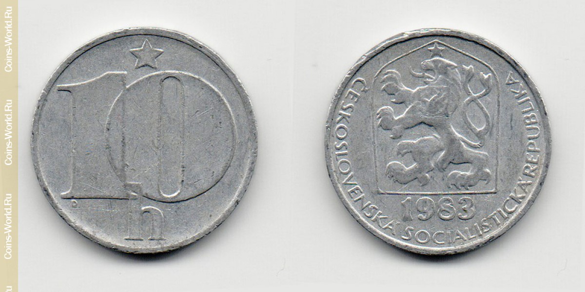 10 hellers 1983, República Checa