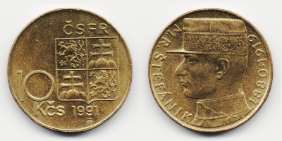 10 korun 1991