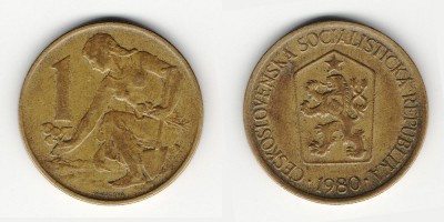 1 coroa 1980