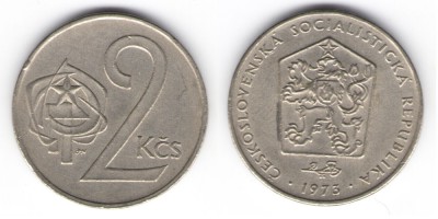 2 koruny 1973