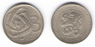 3 koruny 1968