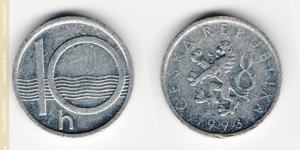 10 hellers 1993 Czech Republic