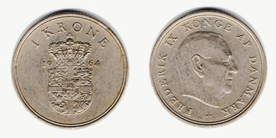 1 krone 1964