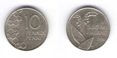 10 пенни 1991 год м