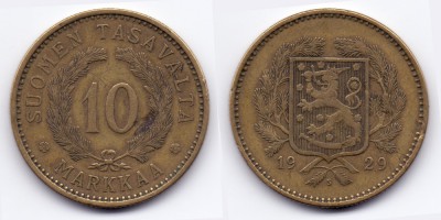 10 markkaa 1929