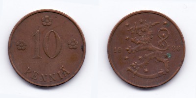 10 penniä 1926