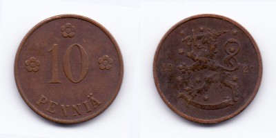 10 penniä 1927