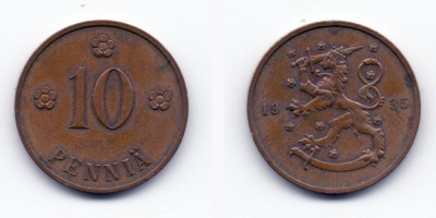 10 penniä 1935