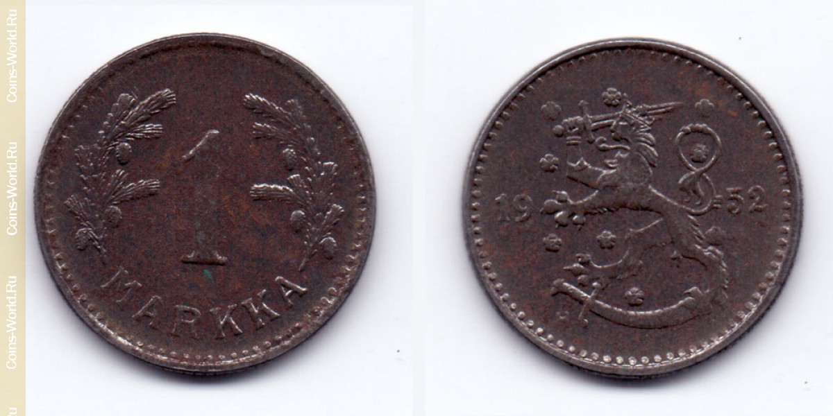 1 Mark  1952 Finnland
