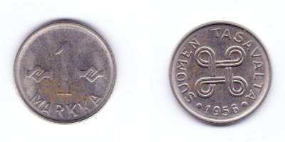 1 марка 1956 года