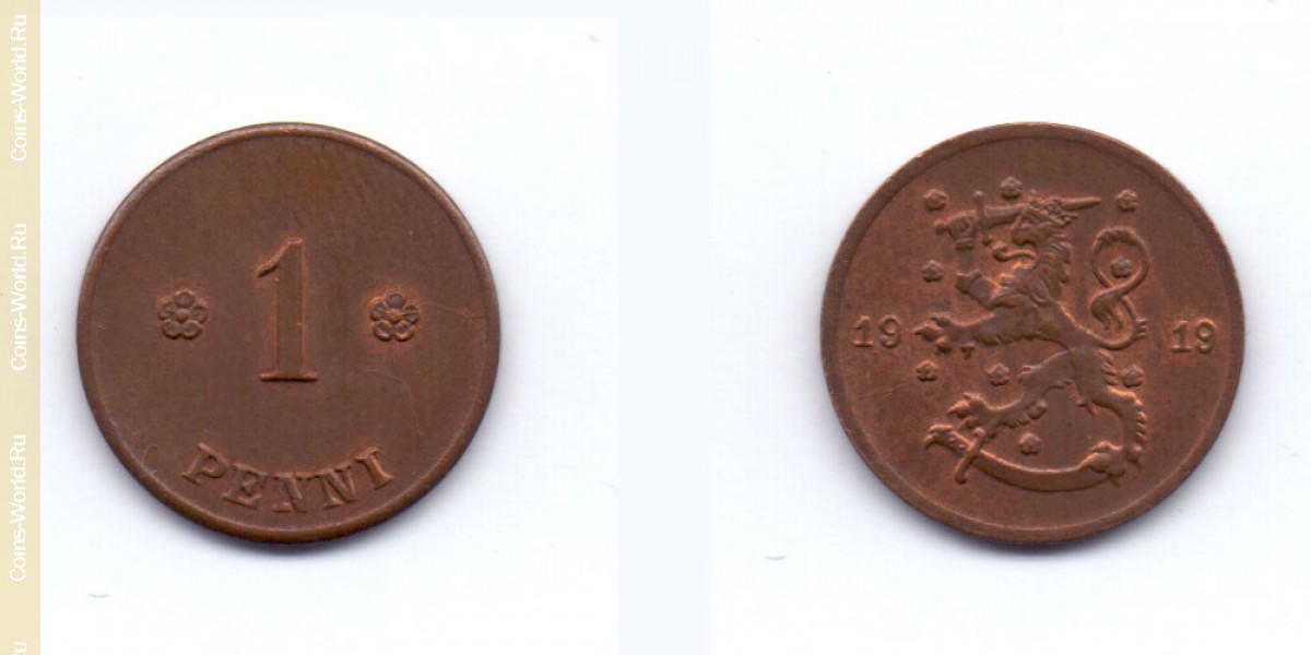 1 penni 1919, Finlândia