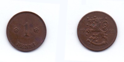 1 penni 1922