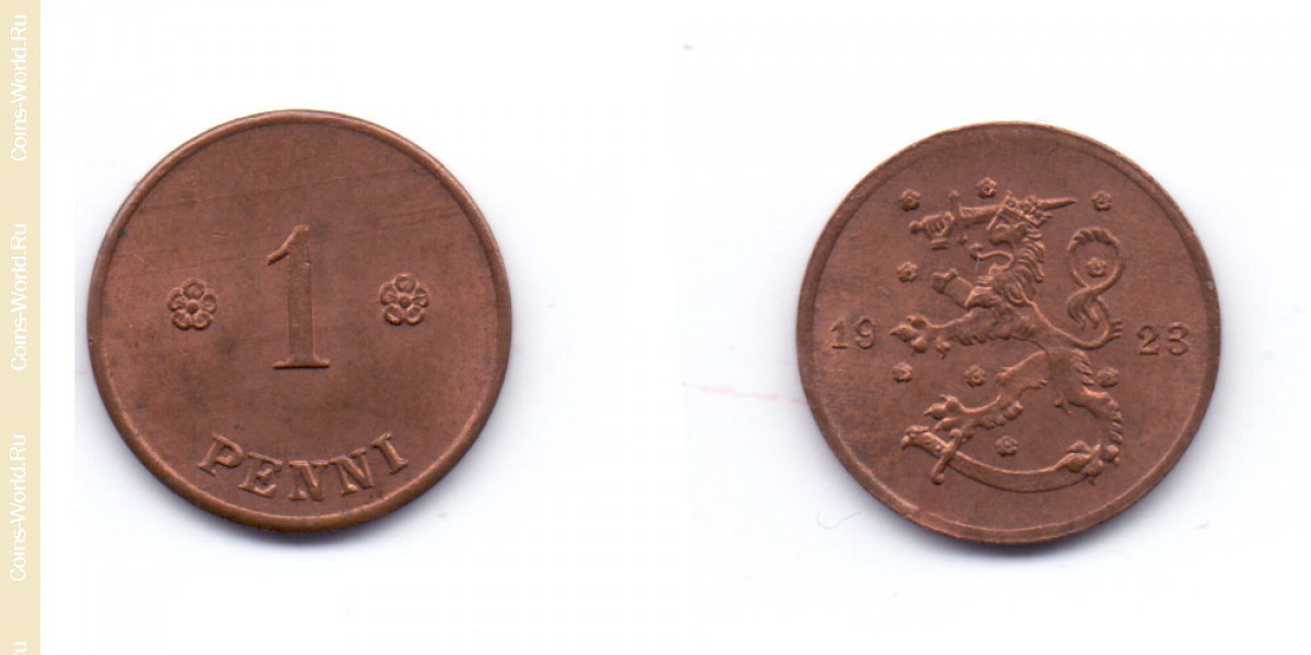 1 penni 1923, Finlandia