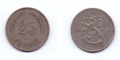 25 penniä 1925