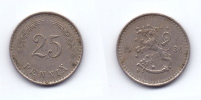 25 penniä 1936