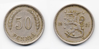 50 пенни 1921 года